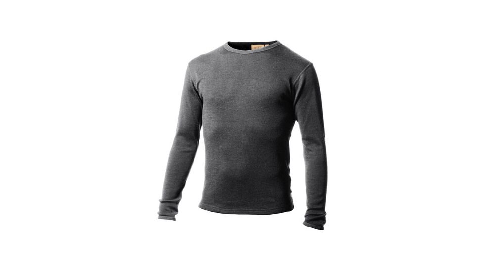Chocorua Mid-Weight Crew Neck - Mens-Charcoal Grey Heather-Medium