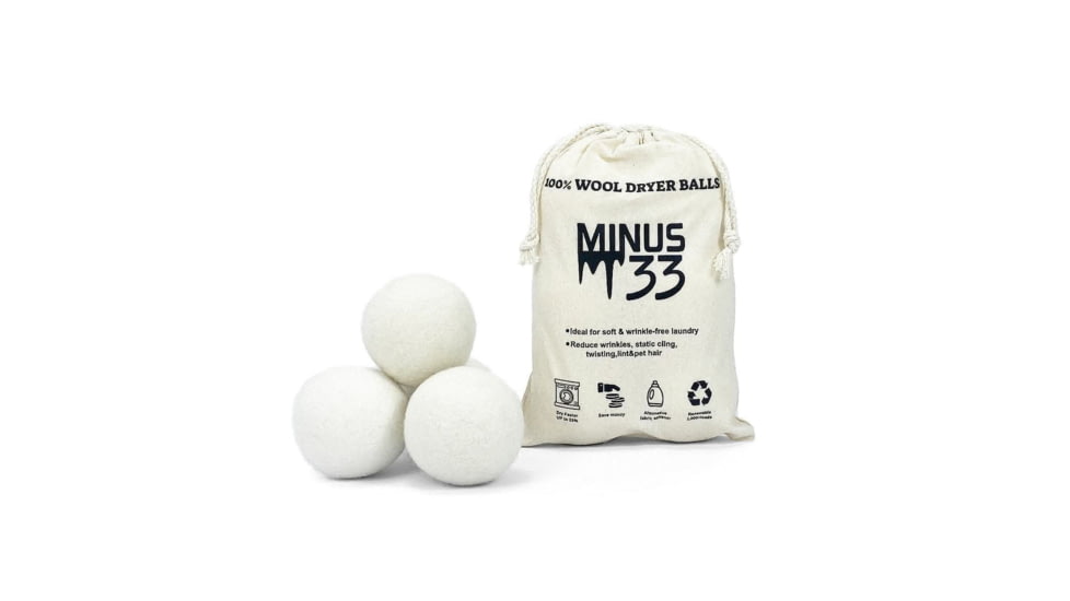 Minus33 Merino Wool Clothing M33 - 100% Wool Dryer Ball Wool Care, 100-wool-dryer-ball