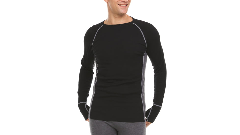 Minus33 Merino Wool Clothing Midweight - Mens Wool Long Sleeve Crew Woolverino, woolverino-mens-midweight-l-s-crew