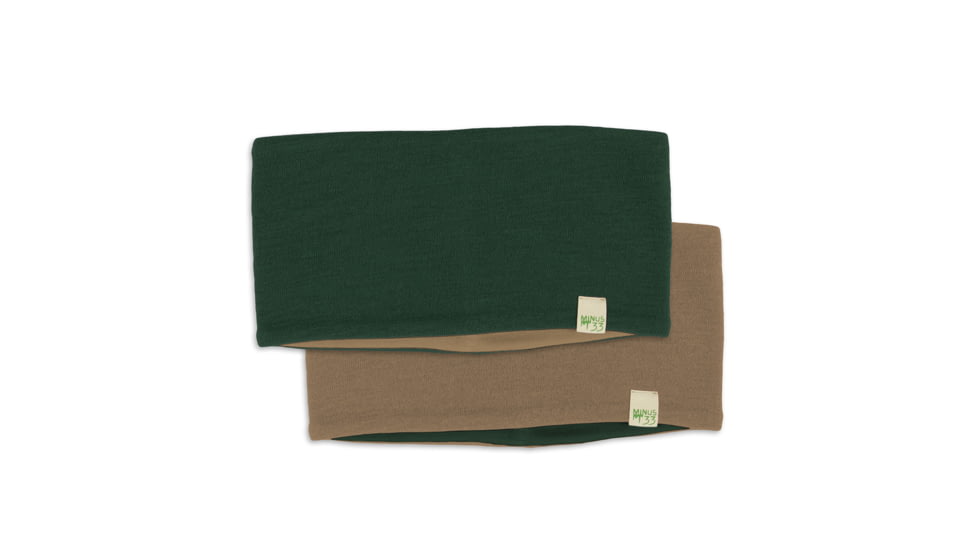 Minus33 Midweight Wool Reversible Headband, Forest Green, One Size, 3594FGDS