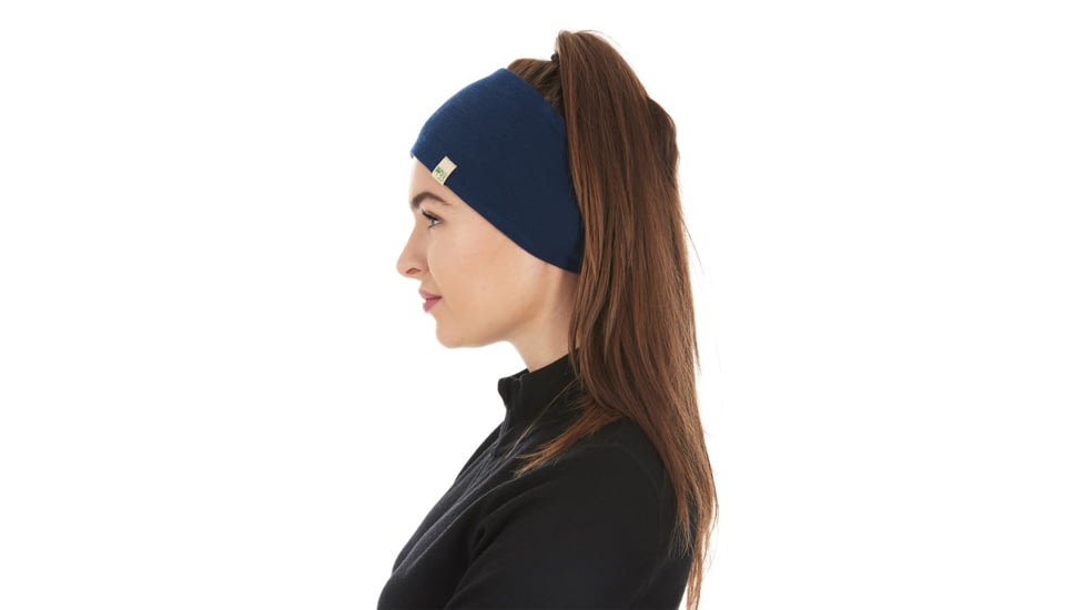 Minus33 Midweight Wool Reversible Headband, Navy, One Size, 3594NVTR