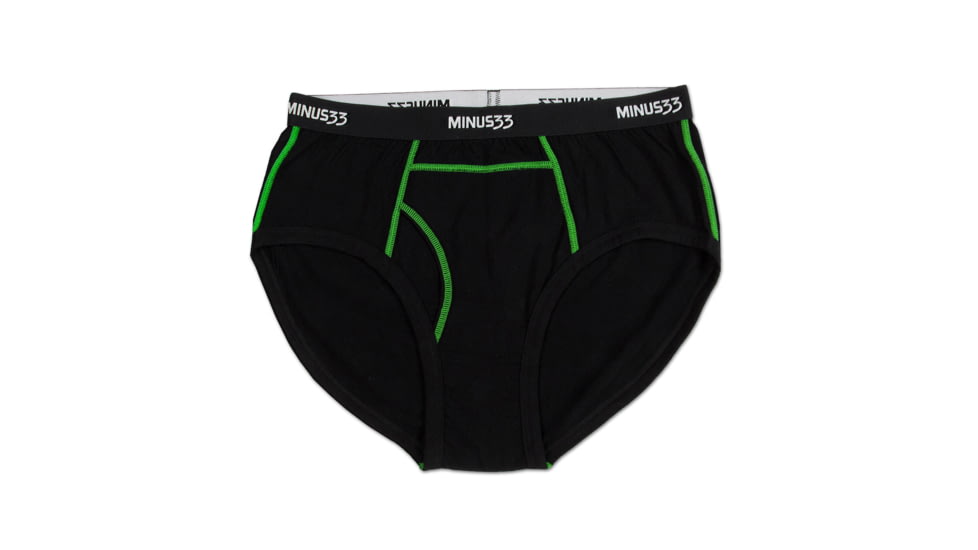 Minus33 Moab Lightweight Wool Brief, Zephyr Green, Large, 1113TZGL
