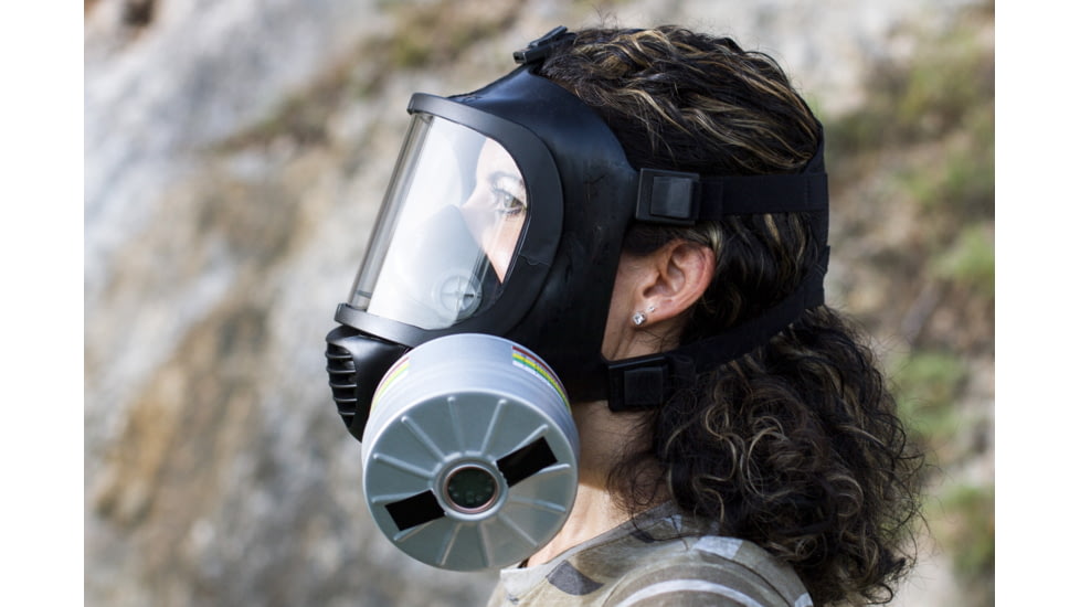 MIRA Safety CM-6M Tactical Gas Mask /no Drinking System, Black, Medium, CM6S