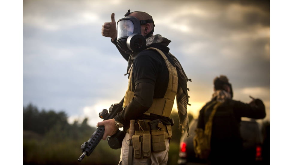 MIRA Safety CM-6M Tactical Gas Mask /no Drinking System, Black, Medium, CM6S