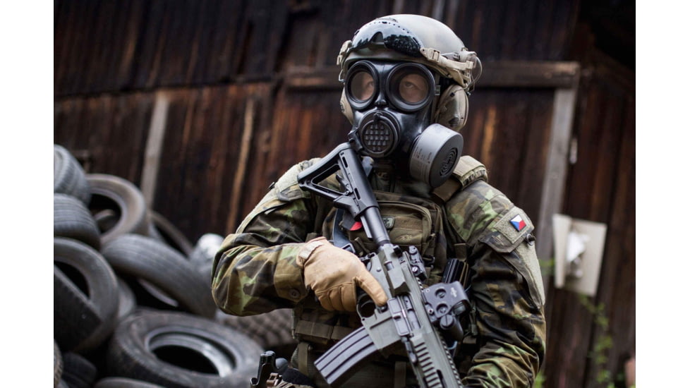 MIRA Safety CM-7M Military Gas Mask, Black, Small, CM7M1, EDEMO1