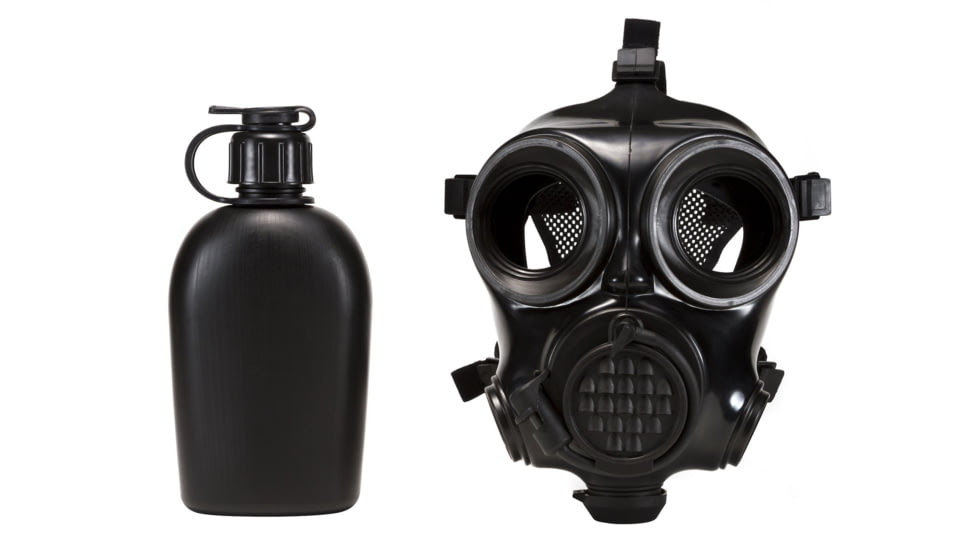 MIRA Safety CM-7M Military Gas Mask, Black, Small, CM7M1, EDEMO1