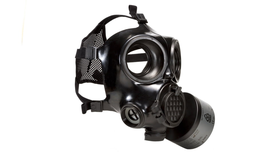 MIRA Safety CM-7M Military Gas Mask, Black, Small, CM7M1, EDEMO1