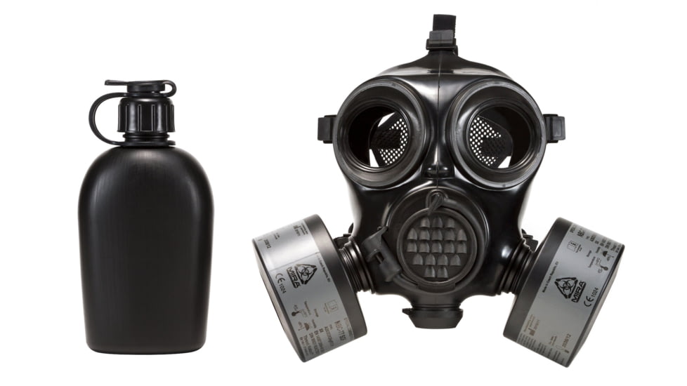 MIRA Safety CM-7M Military Gas Mask, Black, Small, CM7M1, EDEMO1