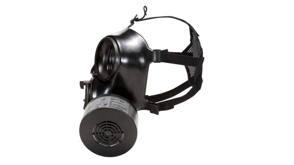 MIRA Safety CM-7M Military Gas Mask, Black, Small, CM7M1, EDEMO1
