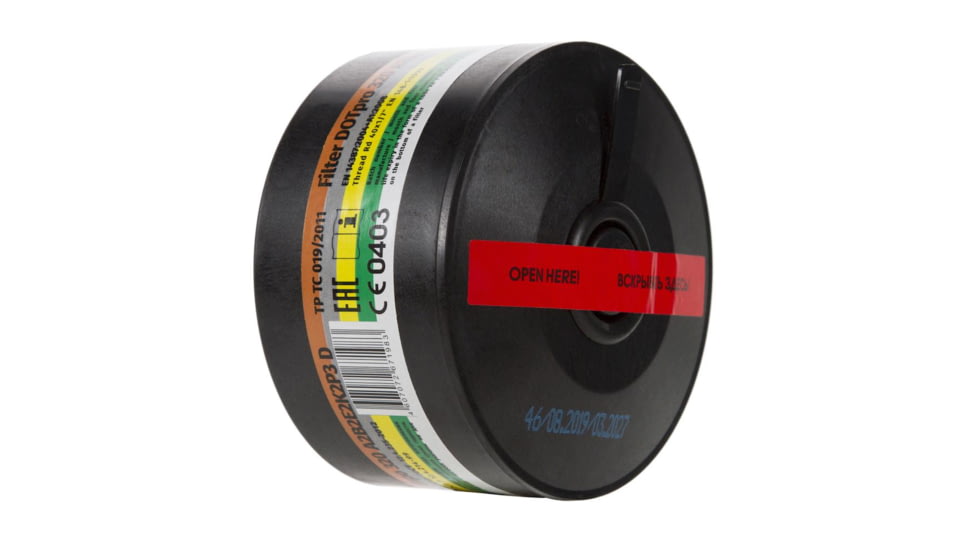 MIRA Safety DotPro 320 40mm Gas Mask Filter, Black, DOTPRO321