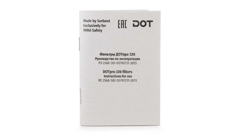 MIRA Safety DotPro 320 40mm Gas Mask Filter, Black, DOTPRO328