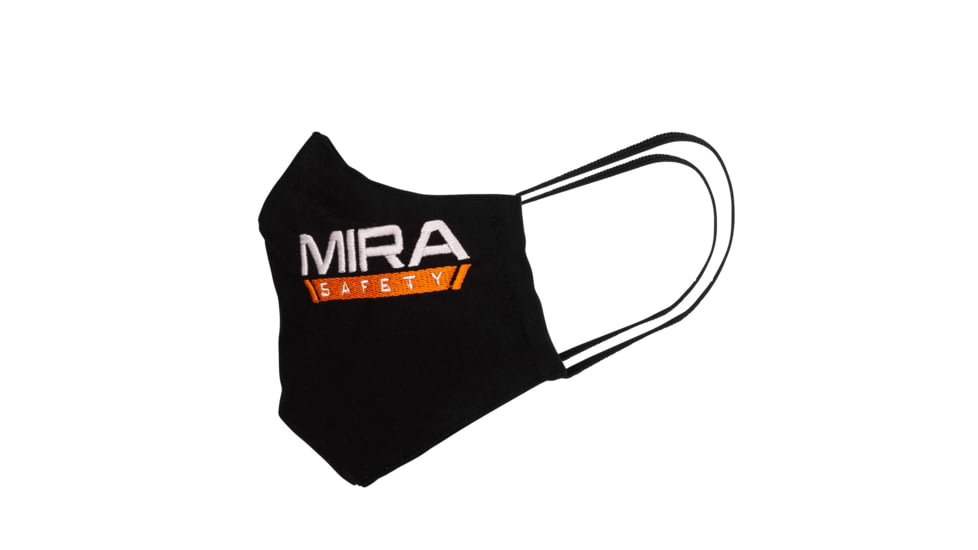 MIRA Safety Protective Face Mask Kit w/Silverplus Biocidal Technology, Black, Medium, PROMASK1