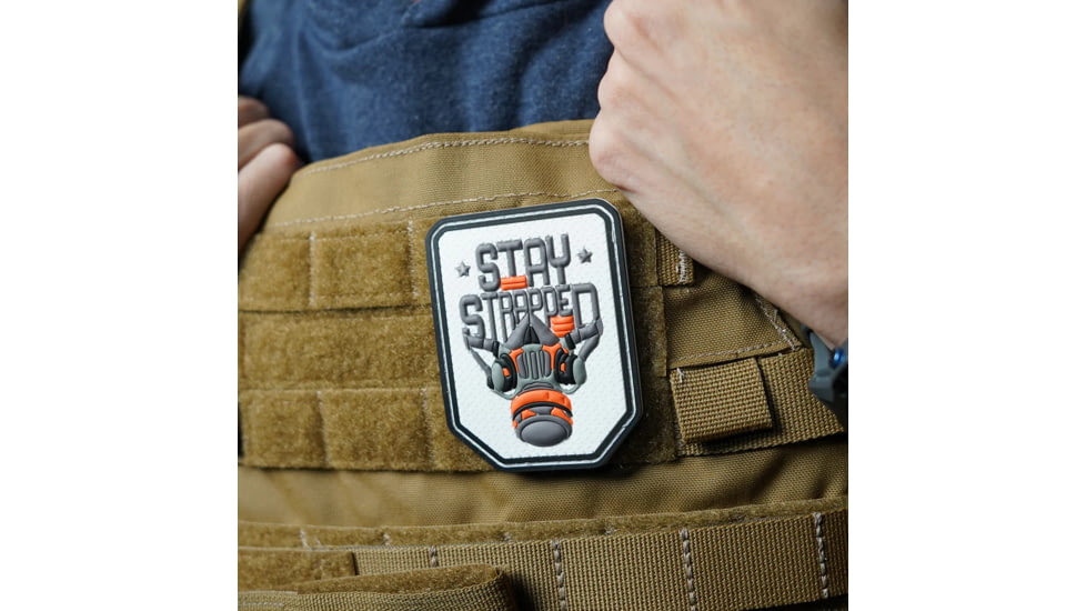 MIRA Safety Stay Stapped PVC Morale Patch, Multi, One Size, STAYSTRAPPEDPATCH