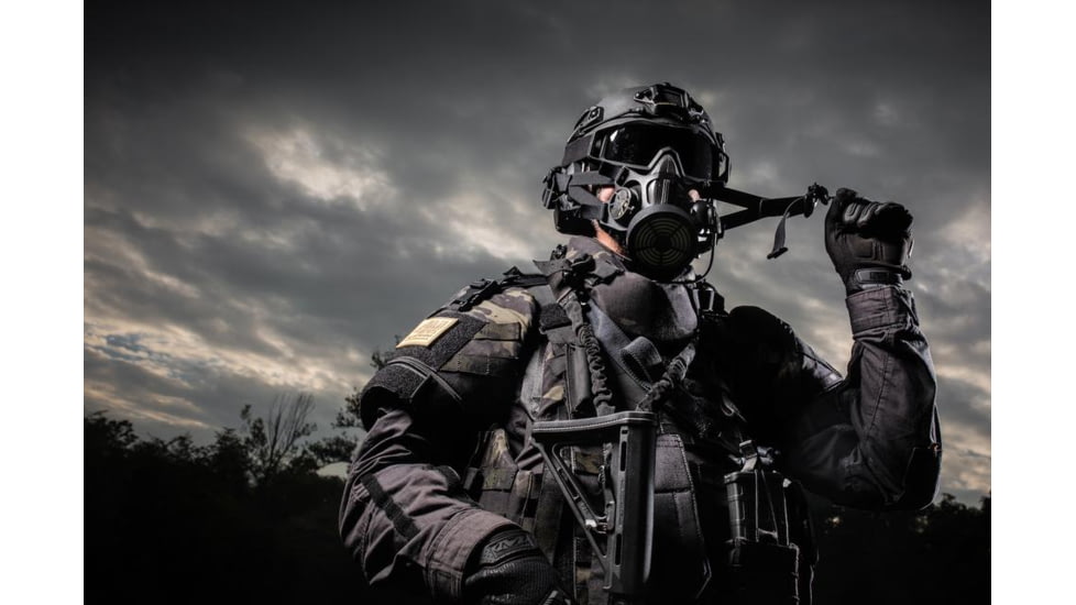 MIRA Safety TAPR Tactical Air-Purifying Respirator Mask, Standard Kit, Black, TAPRKIT-1