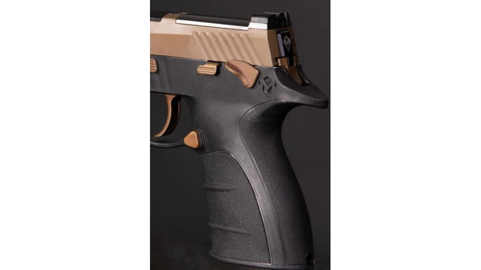 Mirzon Enhanced Grip Module, Manual Safety, P320, Black, MRZNEG2-BMS