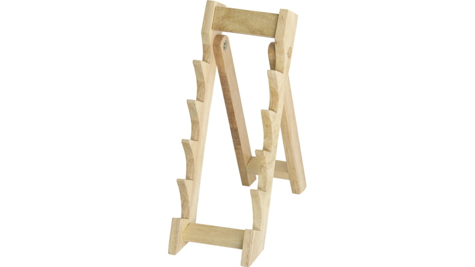 Miscellaneous Countertop Display Sd, Stands Approximately 10 1/4in High, Light Brown Wood Construction, Holds Five Knives, PO153-5