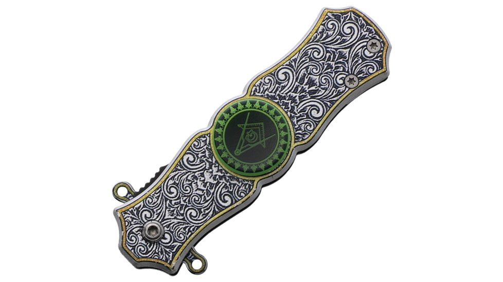 Miscellaneous Masonic Spinner Linerlock, M4558
