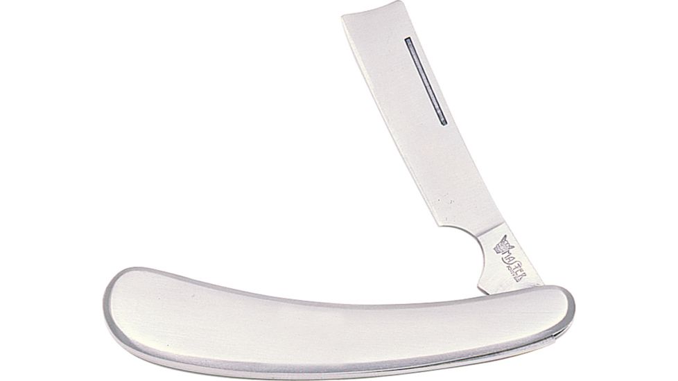 Miscellaneous Razor Stainless Folding Knife,4.5in closed,Razor Blade,Brushed Stainless Handle M954