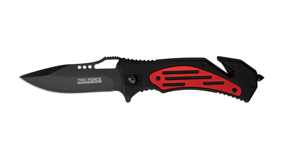 Miscellaneous Speed Assisted Two Tone Folding Knife,3.25in,Assisted Opening Blade,Black Anodized Alum Handle M3841