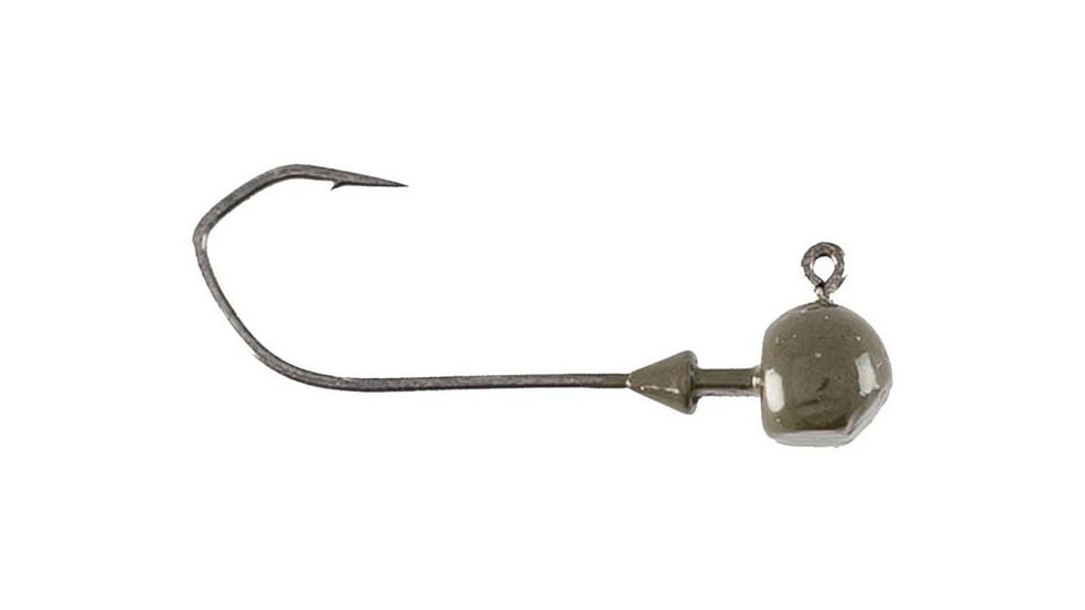 Missile Baits NedBall Head, 3 Per Pak, 3/16oz, Green Pumpkin, MBNBH316-GP