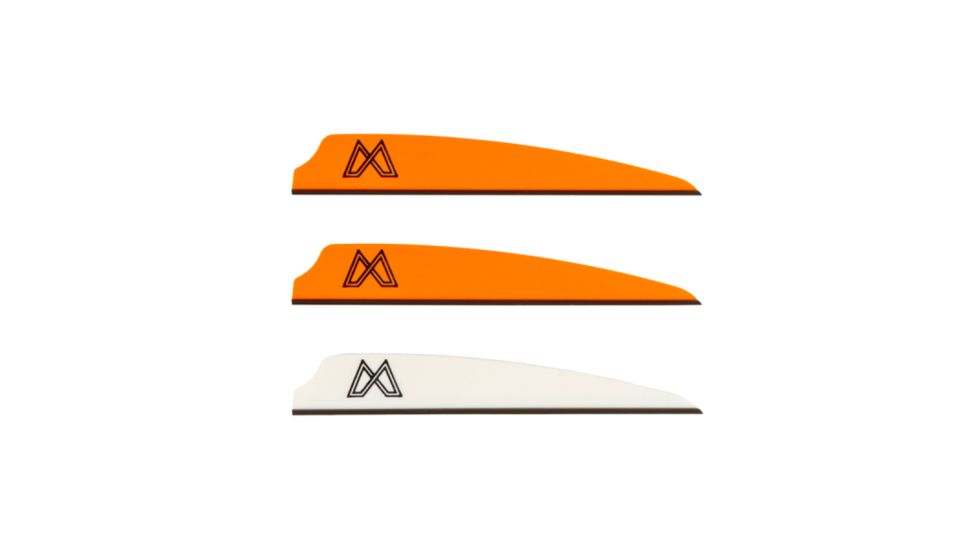 Mission Crossbows Replacement Vanes - 36 Pack, White/Orange, 80798