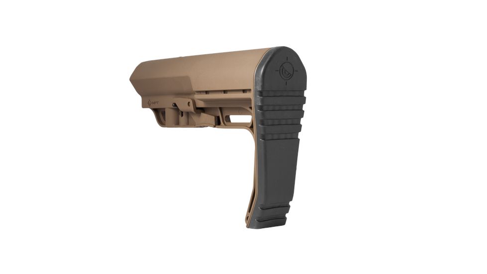 Mission First Tactical Battlelink Minimalist Stock Military For Mil Spec Size 1.148 Diameter Receiver Extensions Scorched Dark Earth