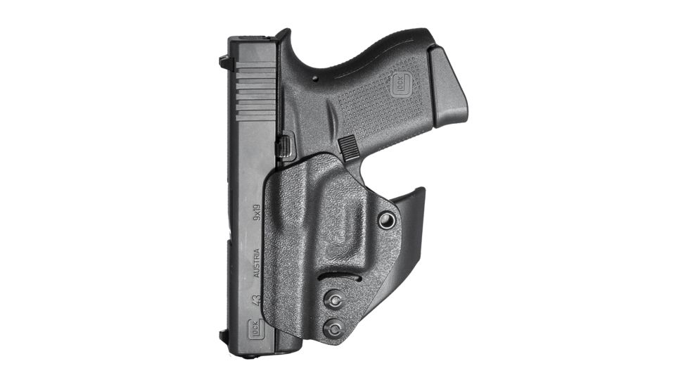 Mission First Tactical Minimalist IWB Holster, Glock 43, Ambidextrous, Black, H2GL43AIWBM