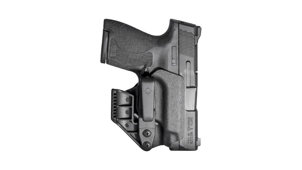 Mission First Tactical Minimalist IWB Holster Smith &amp; Wesson M&amp;P Shield 1.0 &amp; 2.0 9mm/.40 Cal, Ambidextrous, Black, H2SWSHAIWBM