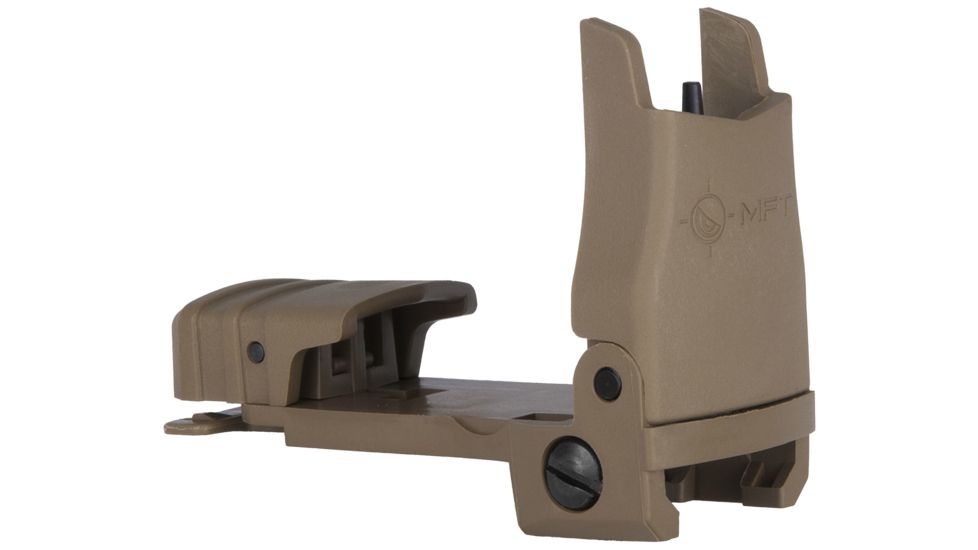 Mission First Tactical Back Up Polymer Flip Up Front Sight With Windage Adjustment Scorched Dark Earth