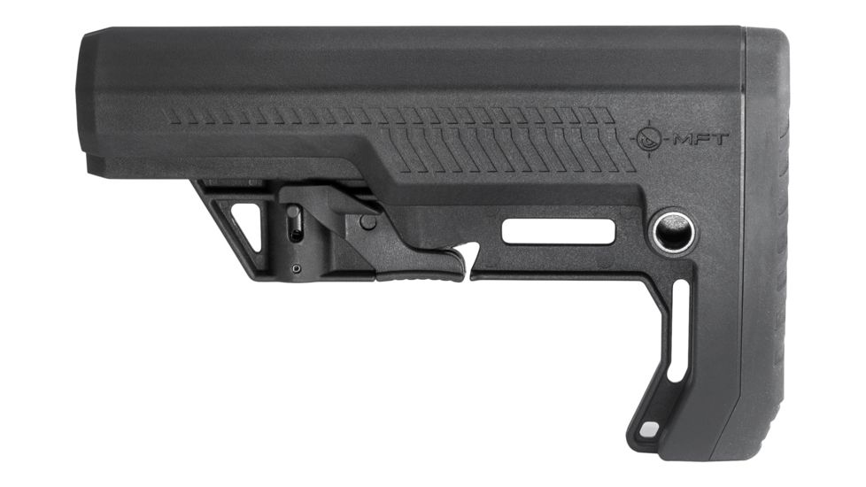 Mission First Tactical Battlelink Extreme Duty Minimalist Stock, AR-15, Mil-Spec, 1.148 Diameter Receiver Extensions, Black, BMSMIL-EXD