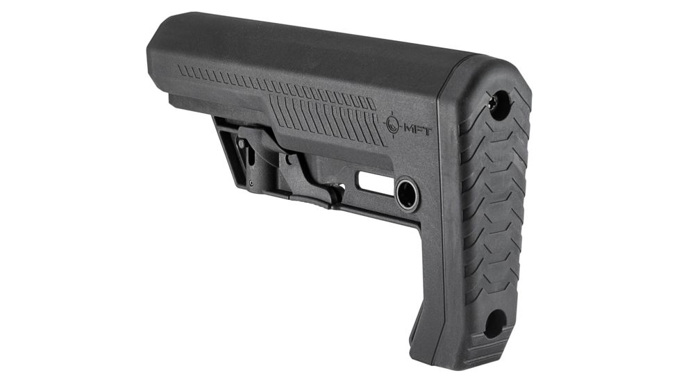 Mission First Tactical Battlelink Extreme Duty Minimalist Stock, AR-15, Mil-Spec, 1.148 Diameter Receiver Extensions, Black, BMSMIL-EXD