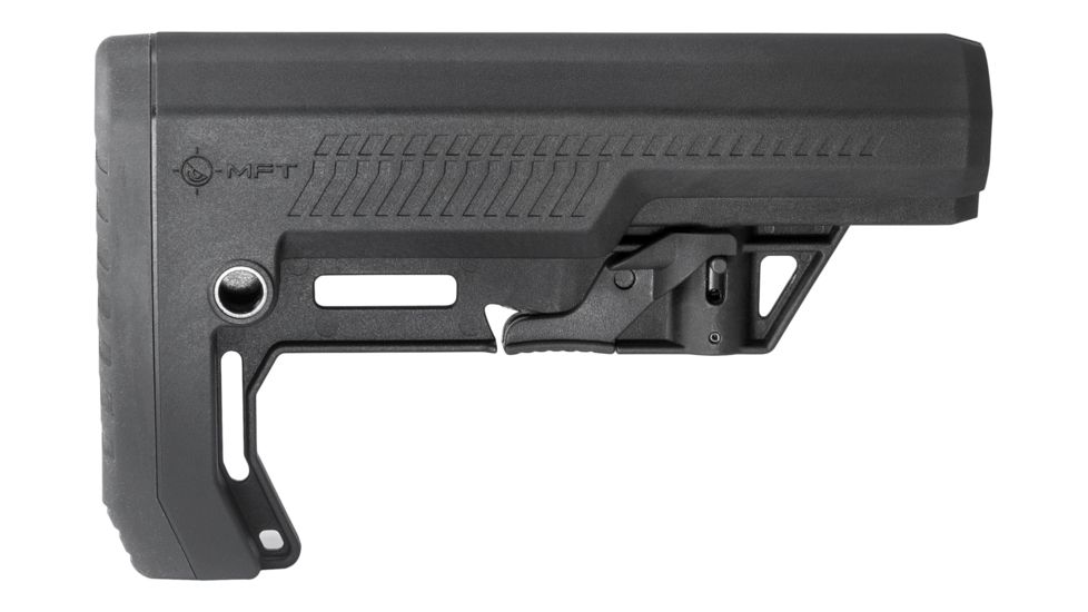 Mission First Tactical Battlelink Extreme Duty Minimalist Stock, AR-15, Mil-Spec, 1.148 Diameter Receiver Extensions, Black, BMSMIL-EXD
