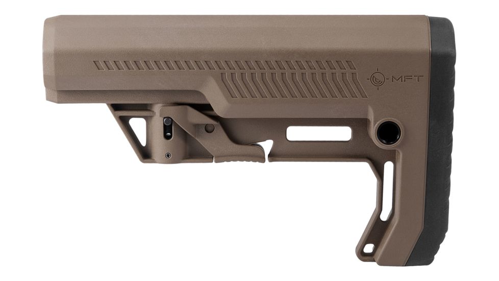 Mission First Tactical Battlelink Extreme Duty Minimalist Stock, AR-15, Mil-Spec, 1.148 Diameter Receiver Extensions, Scorched Dark Earth, BMSMIL-EXD-SDE