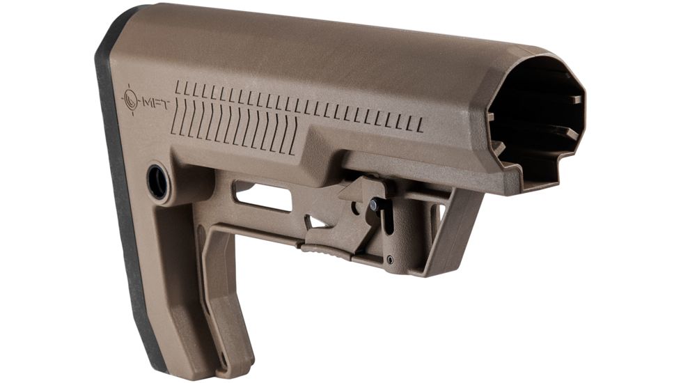 Mission First Tactical Battlelink Extreme Duty Minimalist Stock, AR-15, Mil-Spec, 1.148 Diameter Receiver Extensions, Scorched Dark Earth, BMSMIL-EXD-SDE
