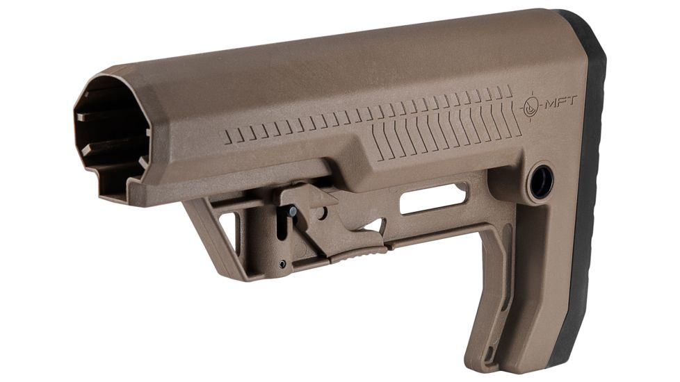 Mission First Tactical Battlelink Extreme Duty Minimalist Stock, AR-15, Mil-Spec, 1.148 Diameter Receiver Extensions, Scorched Dark Earth, BMSMIL-EXD-SDE