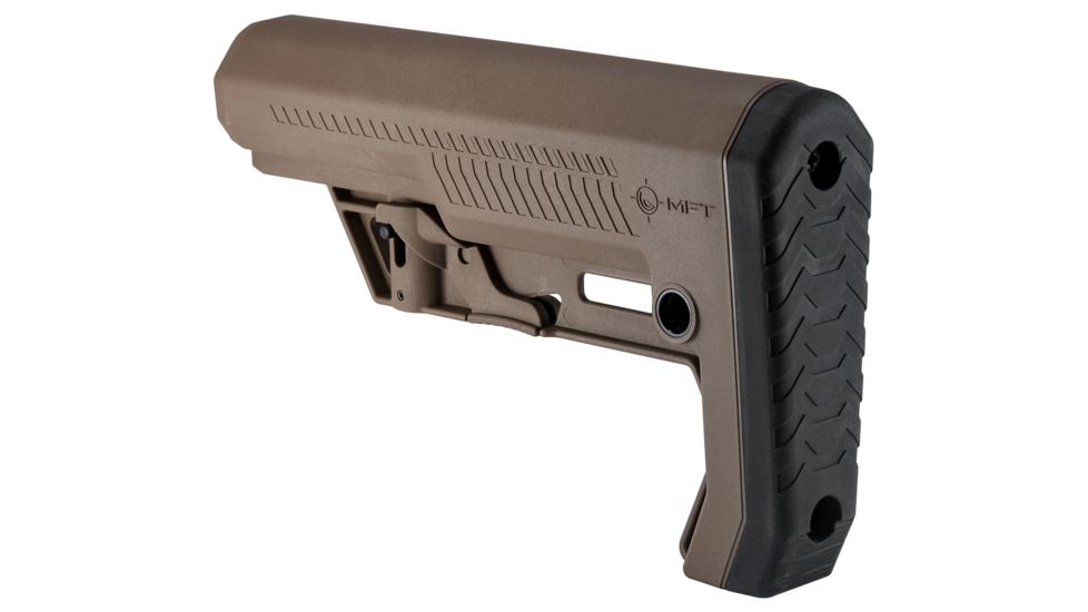 Mission First Tactical Battlelink Extreme Duty Minimalist Stock, AR-15, Mil-Spec, 1.148 Diameter Receiver Extensions, Scorched Dark Earth, BMSMIL-EXD-SDE