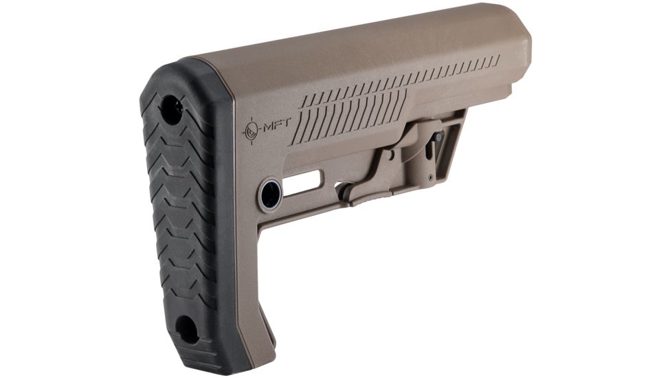 Mission First Tactical Battlelink Extreme Duty Minimalist Stock, AR-15, Mil-Spec, 1.148 Diameter Receiver Extensions, Scorched Dark Earth, BMSMIL-EXD-SDE