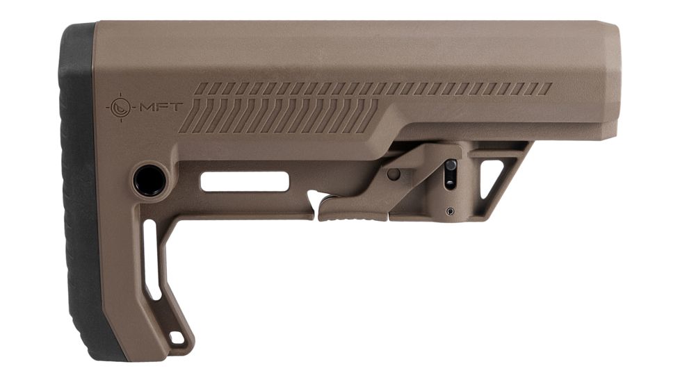 Mission First Tactical Battlelink Extreme Duty Minimalist Stock, AR-15, Mil-Spec, 1.148 Diameter Receiver Extensions, Scorched Dark Earth, BMSMIL-EXD-SDE