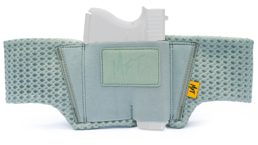 Mission First Tactical Belly Band Ultra Lite Nylon IWB Holster, Universal Handgun Fit, Ambidextrous, Sage Green, H6-BB-3-SG