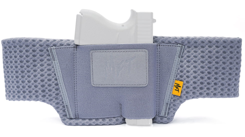Mission First Tactical Belly Band Ultra Lite Nylon IWB Holster, Universal Handgun Fit, Ambidextrous, Dove Gray, H6-BB-3-DG
