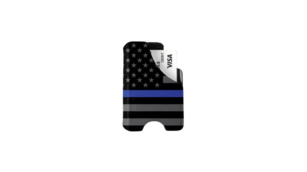 Mission First Tactical Boltraron Wallet, Blue Line American Flag 1, D-W-8-AMB1