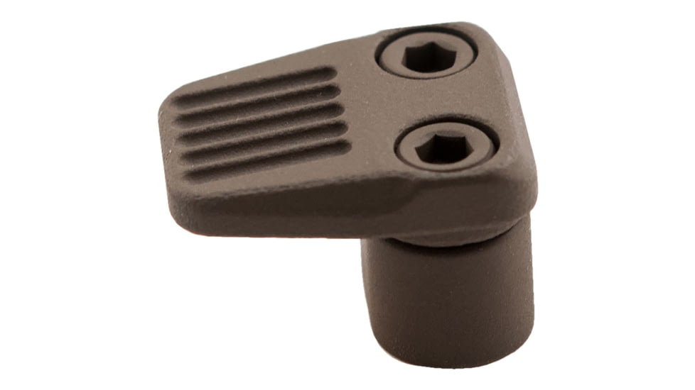 Mission First Tactical E-VolV AR Enhanced Mag Release - 6061 Aluminum, Scorched Dark Earth, E2AREMR-SDE