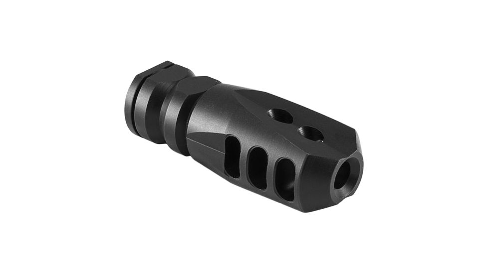 Mission First Tactical E-VolV AR15 3 Port Compensator,pre drilled tapping hole E2ARMD4RSC
