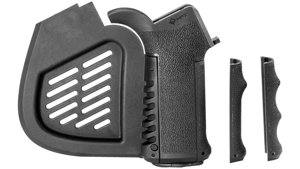 Mission First Tactical Engage AR15 Featureless Grip with 3 interchangeable front straps, Black, EPGIRSC