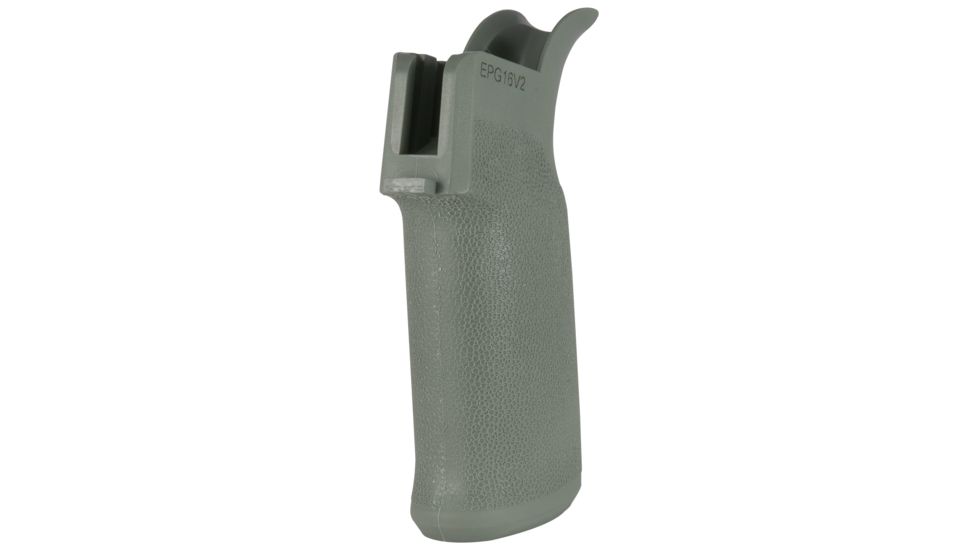 Mission First Tactical Engage AR15/M16 Pistol Grip with 15 degree angle and no finger grooves, Foliage Green, EPG16V2-FG