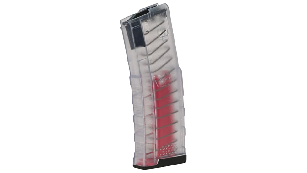 Mission First Tactical EXD AR-15, .223 Remington, 5.56x45mm NATO 15 Round Rifle Magazine, Clear, 1530EXPM556-T-C-15RD