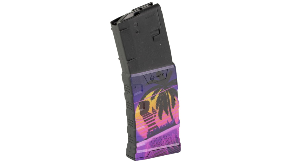 Mission First Tactical EXD AR-15, .223 Remington, 5.56x45mm NATO 30 Round Rifle Magazine, Palm Sunset Graphic, EXDPM556D-PLM-30RD