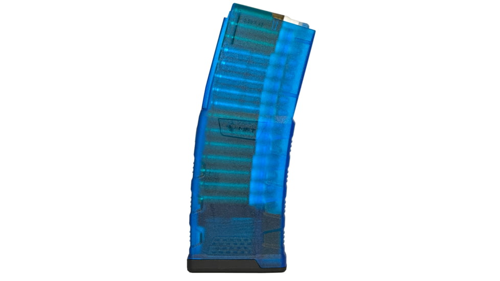 Mission First Tactical EXD Rifle Magazine, AR15, 5.56x45mm, 30 Rounds, Translucent Blue, EXDPM556-T-B-30RD