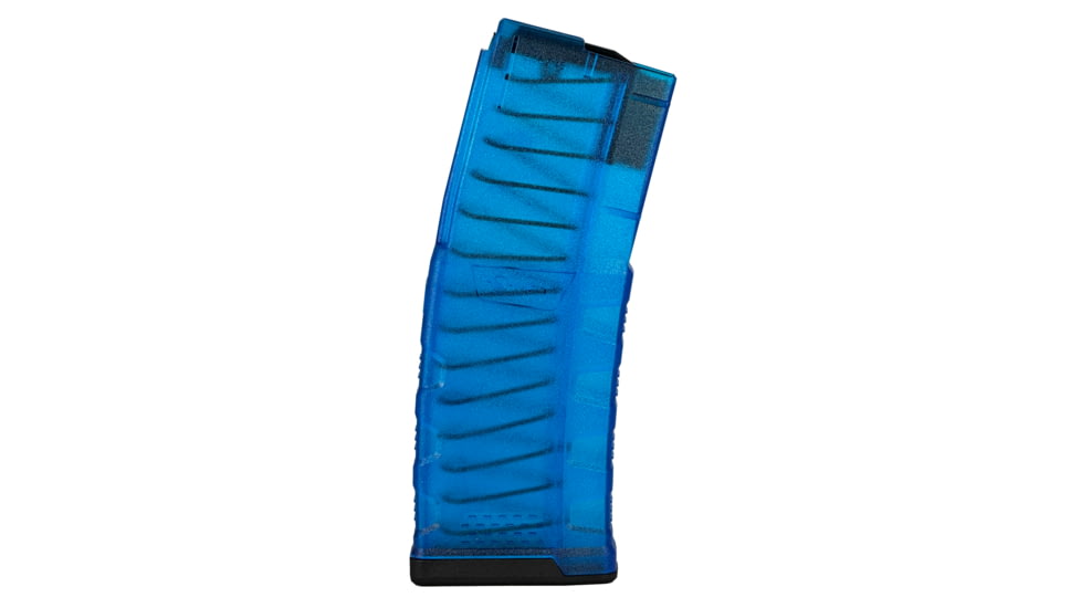 Mission First Tactical EXD Rifle Magazine, AR15, 5.56x45mm, 30 Rounds, Translucent Blue, EXDPM556-T-B-30RD