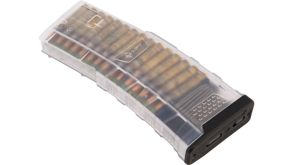 Mission First Tactical EXD Rifle Magazine, AR15, 5.56x45mm, 30 Rounds, Translucent Clear, EXDPM556-T-C-30RD